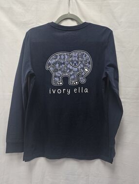 Ivory Ella Dotted Elephant Heavy Weight Long Sleeve Shirt